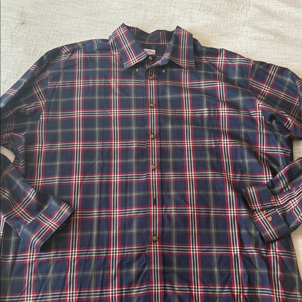 Brooks Brothers Blue and Red Checkered Shirt‎